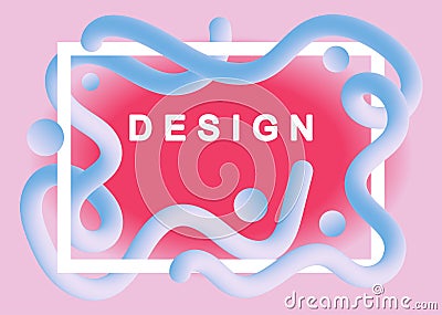 Liquid color background design.Trendy fluid gradient shapes. Futuristic design posters. Eps10 vector. Stock Photo